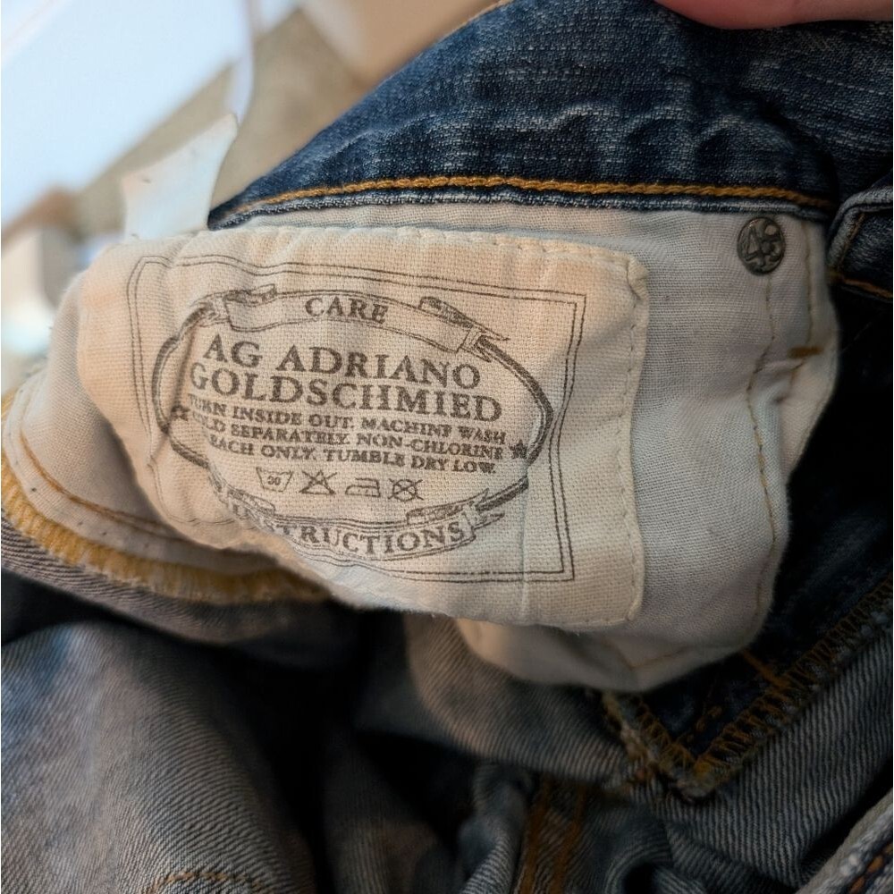 AG Adriano Goldschmied Distressed Ex-Boyfriend Crop Jeans - Picture 11 of 16